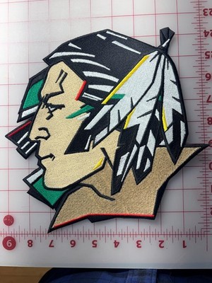HUGE Retired North Dakota Fighting Sioux patch 9 1/4'' X 9 1/4''