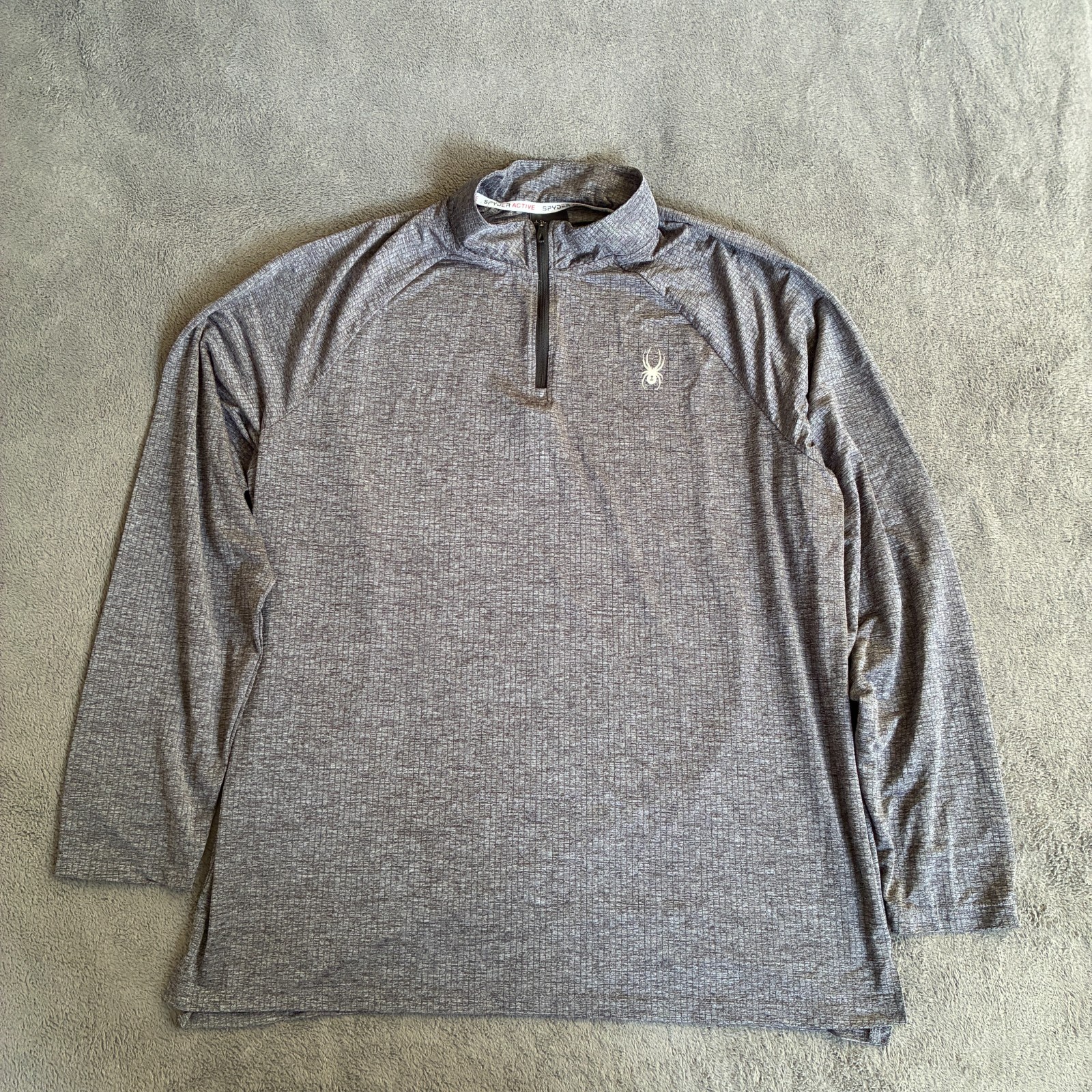 Spyder Active Gray Performance Activewear Quarter… - image 1