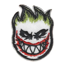 SPITFIRE JOKER IRON ON PATCH 2.8" Skateboard Santa Cruz Thrasher Embroidered NEW