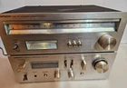 Hitachi HA-330 Stereo Amplifier Silver & FT-340 Stereo Tuner Tested Working