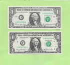 '2072 2702' .. MATCHING RADAR NOTES .... UNCIRC $1 1977 & 1981 | eBay