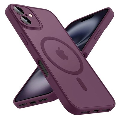 Stoßfeste Magnet Matte Hülle für iPhone 17 16 15 14 13 12 Pro Max Plus Cover