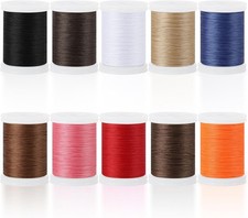 10 Spools Extra Strong Upholstery Thread, Bonded Nylon Thread Leather Threads fo