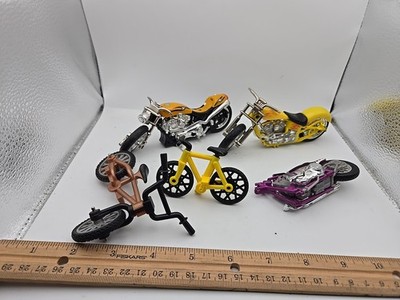 Lot Of 5 Motorcycle & Bicycle Toys Broken For Parts