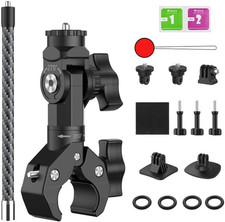 Action Camera Motorcycle Mount Bundle Compatible with Insta360 X5, X4, X3, X2, G