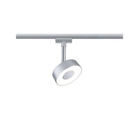 1-Phasen LED Strahler Urail Circle, 230V, 5W 2700K 208Lm, Verstellbar, Chrom Mat