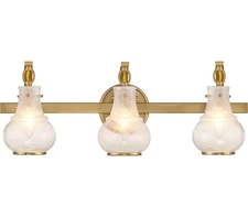 Savoy House 8-4417-3-322 Adams Vanity, 3-Light 180 Total Watts, Warm Brass