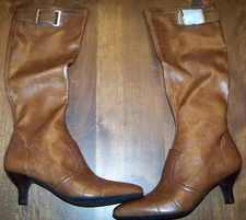 BRAND NEW W/BOX FRANCO SARTO MUFFIN-CUOIO KNEE HIGH BOOTS SIZE 5 M