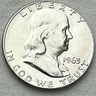 1963 D Franklin Half Dollar 90% SILVER BU