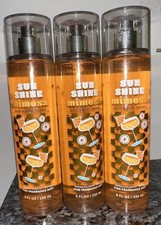 3X Bath  Body Works Sunshine Mimosa Fine Fragrance Body Mist 8 fl oz New
