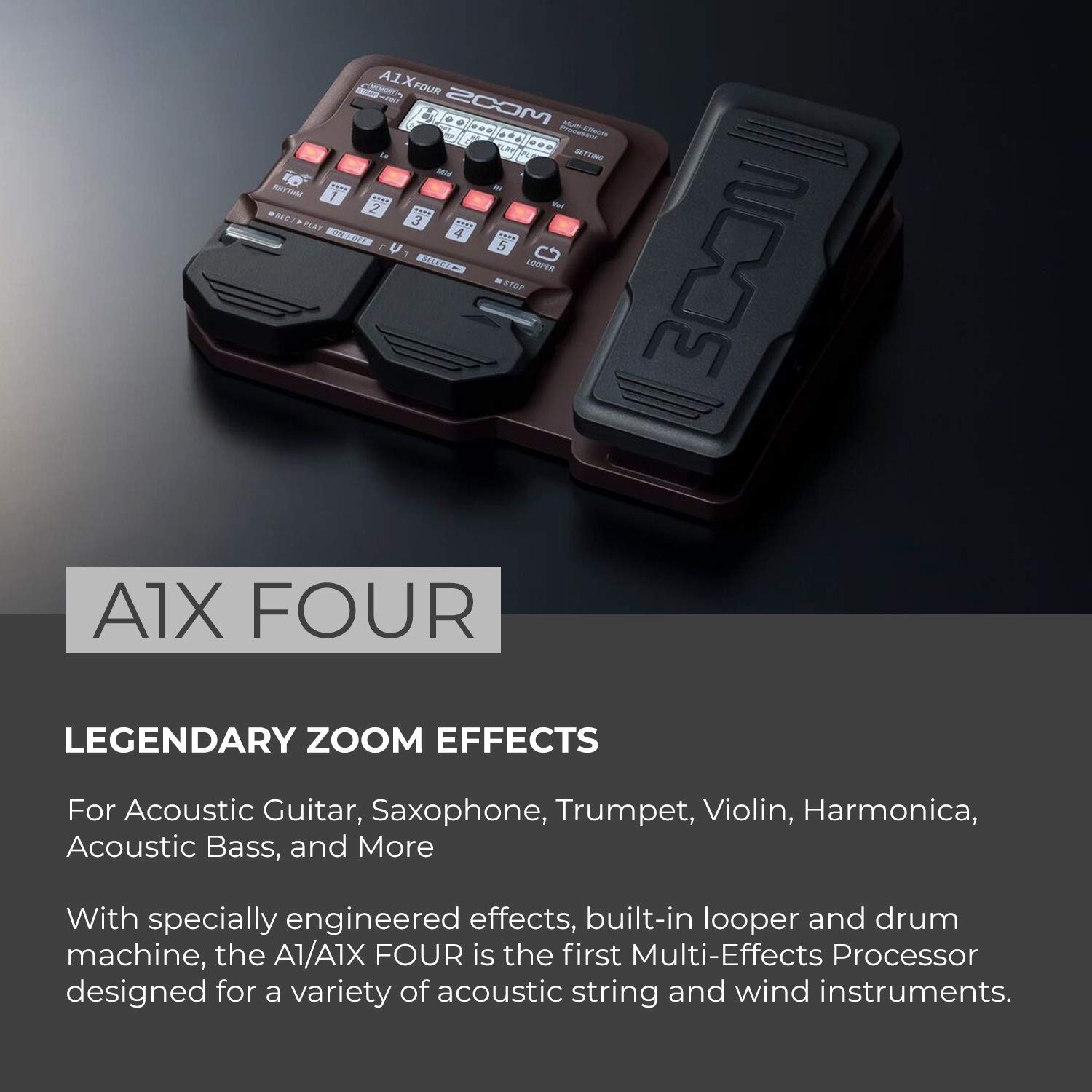 ZOOM Zoom A1X FOUR multi-effector multi-effects processor with pedal