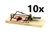 10X Mausefalle Holz Schlagfalle KöDerfalle Mausfalle SchäDlingsbekäMpfung (K89)
