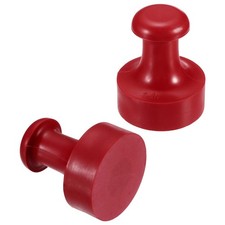 40mm Stamp Rubber Round Handle, 2 Pcs Rubber Stamp Mounts, Red
