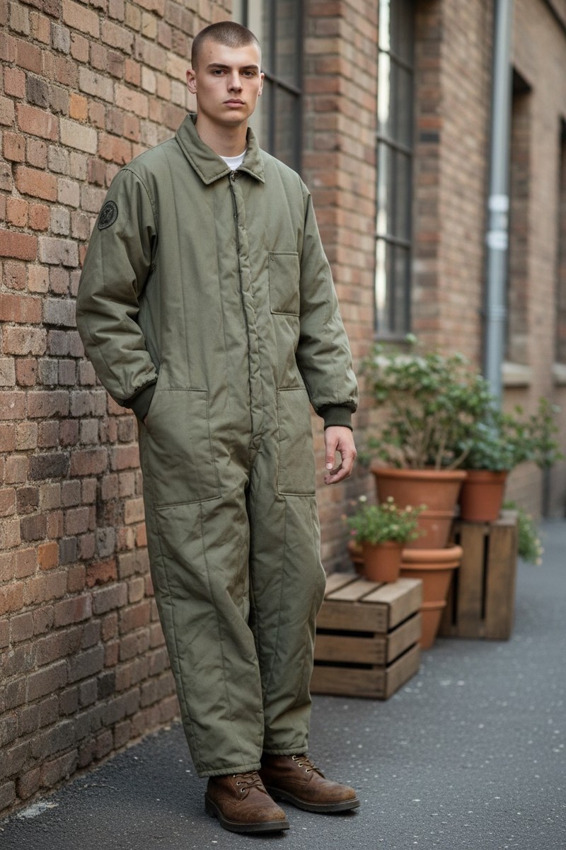 ジャケット・アウター MILITARY CLOTH BIG COVERALL Vintage Military Quilted Coveralls | eBay