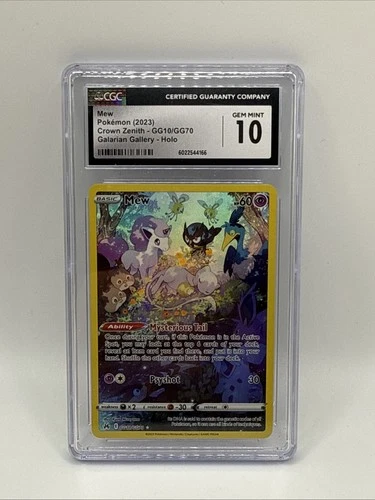 Pokémon TCG Crown Zenith Galarian Gallery Mew GG10/GG70 CGC 10 PSA 10