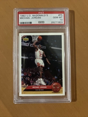 1992 UPPER DECK MCDONALD'S #P5 MICHAEL JORDAN PSA 10