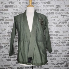 Sanabul Essentials GI Olive Green Brown Jiu Jitsu MMA Uniform Top Jacket Size A1
