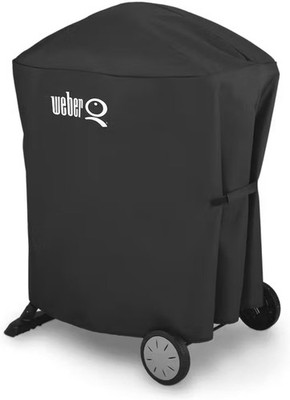 Weber Grill Abdeckhaube Q100 Q1000 Q200 Q2000 Stand Schutzhülle Schwarz