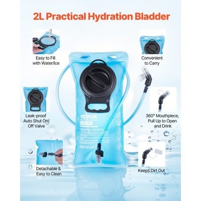 Hydration Backpack, 25L Insulated Hydration Pack Backpack with 2L TPU Wate