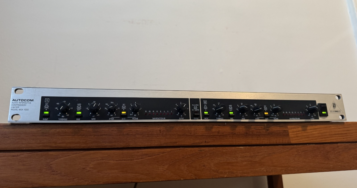 BEHRINGER MDX-1000 2chコンプレッサー/リミッター Behringer Autocom MDX 1000 Dual Channel / Compressor Limiter
