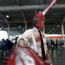 Chainsaw Man Denji Anime Cosplay Helmet Headgear Hacksaw Comic-con Carnival Prop