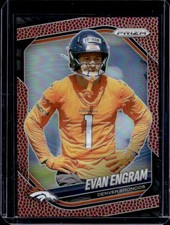 2025 Panini Prizm Evan Engram Pigskin #/180 Broncos