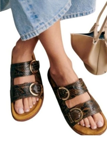 Women SEZANE Mules Brown 39