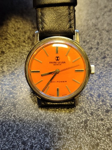 Favre Leuba Geneve Twin Power Manual Winding Vintage Watch - Picture 2 of 10