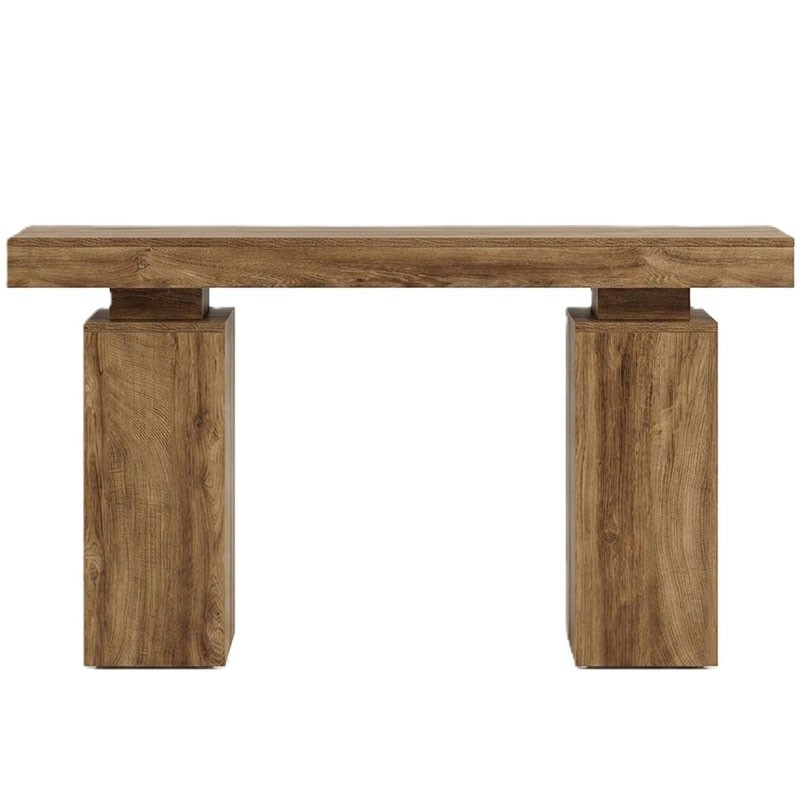 Tavolo consolle HOGA-RY0238, 30 x 160 x 85 cm, marrone - A