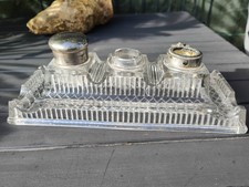 Ancien Encrier Double - Val Saint Lambert (VS) - Art Déco 🍒