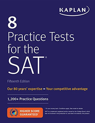 8 Practice Tests for the SAT: 1,200+ SAT Practice... - Kaplan Test Prep