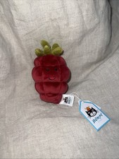 Jellycat Retired FABULOUS Fruit RASPBERRY PLUSH NEW NWT 