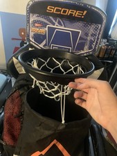 Wham-O Hamper Hoops Over-the-Door Basketball Hoop w/ Backboard Laundry Bag