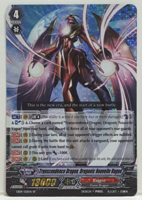 Cardfight Vanguard Transcendence Drache, Aaps59 Neuheit Vague EB09/S01EN Sp