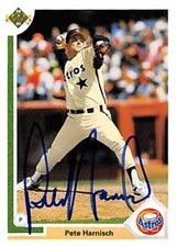 Pete Harnisch autographed Baseball Card (Houston Astros) 1991 Upper Deck #772