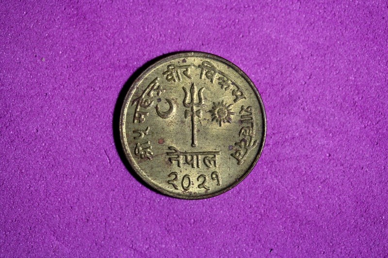 2021 (1964) Nepal 2 Paisa Brass Coin #M20566