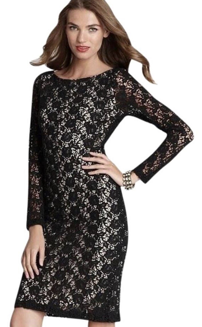 Robe De Cocktail Alice + Olivia - Noire Dentelle - Dos Ouvert - Taille 2 - Neuf Avec Étiquettes