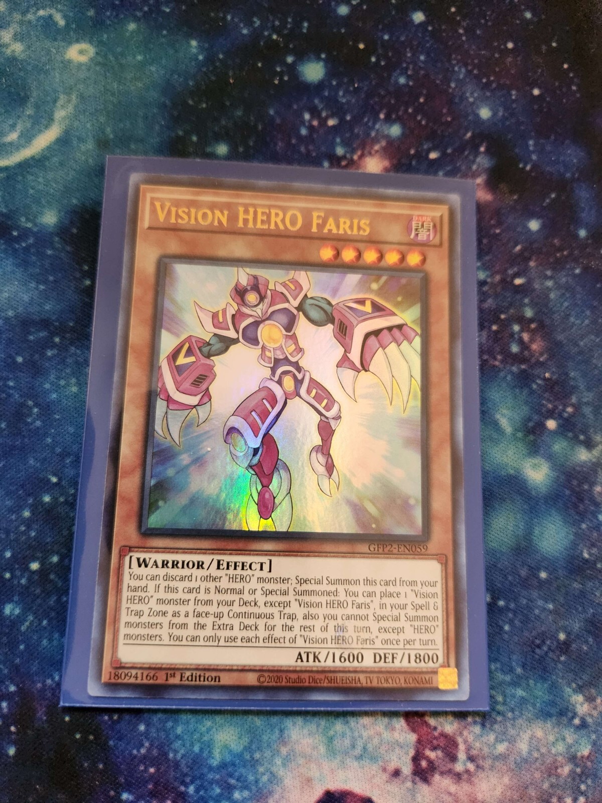 Vision HERO Faris Ultra Rare 1st Edition Yu-Gi-Oh! yugioh TCG GFP2 ...