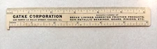 VINTAGE GATKE DECIMAL EQUIVALENTS 6" RULER FLEXIBLE RULE