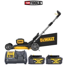 Dewalt DCMWP134 36V XR Brushless Push Lawn Mower + 2 x 4.0Ah Batteries & Charger