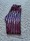 LuLaRoe Leggings One size Soft Burgundy/pink/purple/black — photo 2