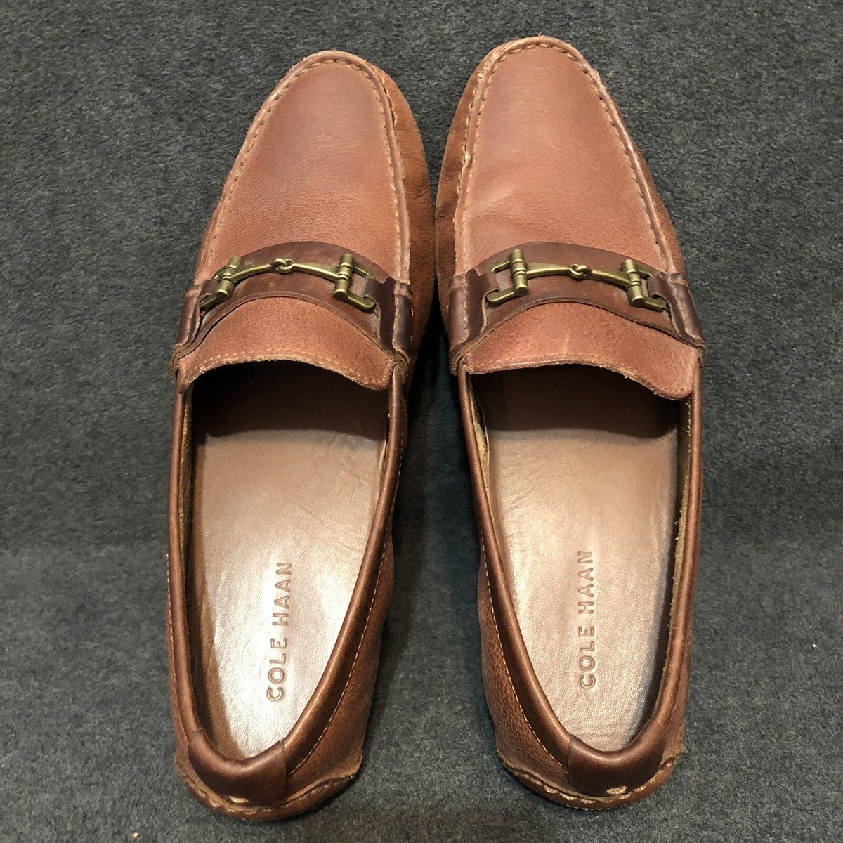 Cole Haan Somerset Link Bit Loafer Woodbury Leather Brown  display picture 1