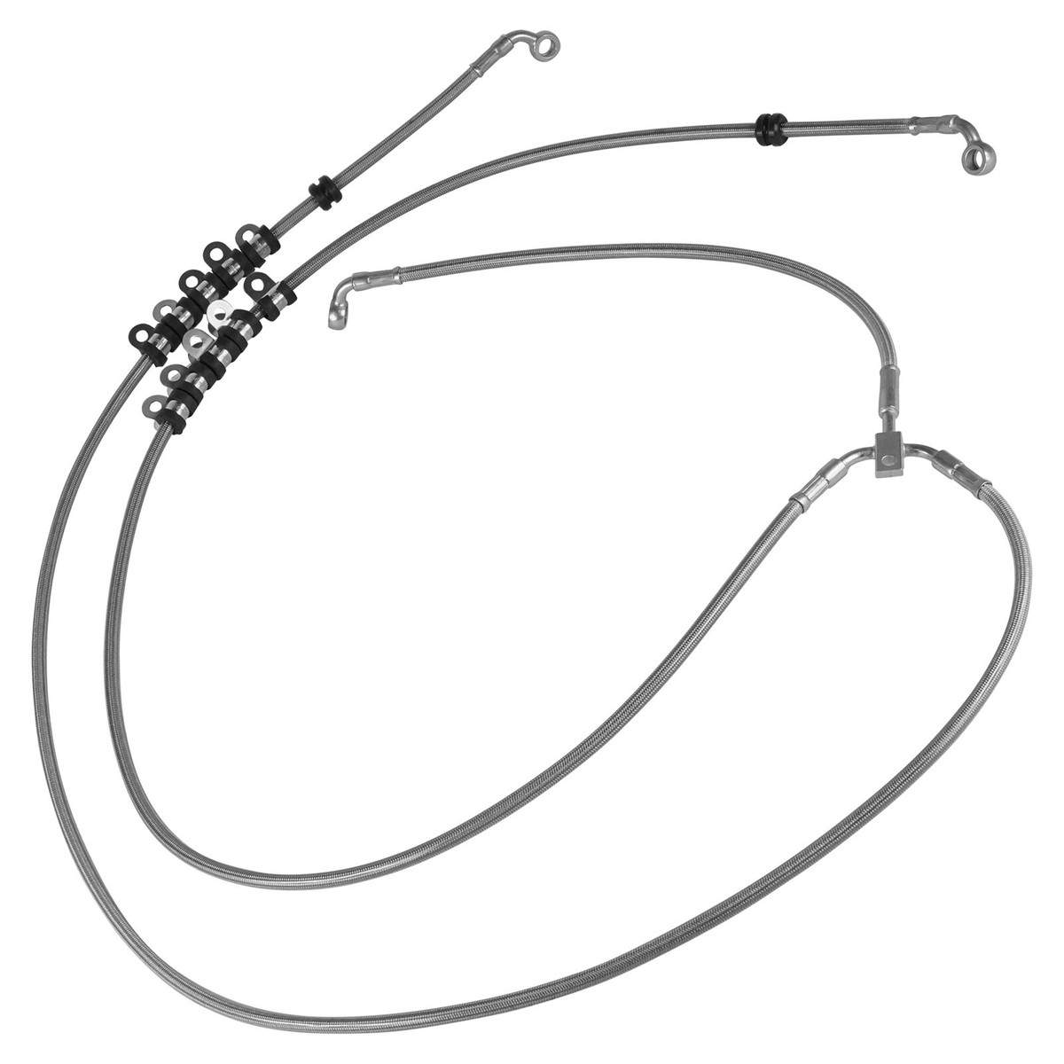【P14549】パプリカ Caltric 705601495 Front Flexible Brake Hose For Can-Am Maverick X3