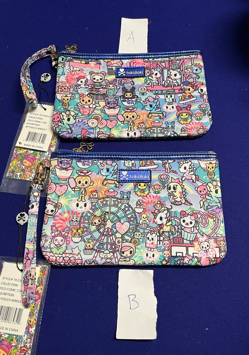 Tokidoki Cotton Candy Carnival Zip Pouch Wristlet Comic Con 2023