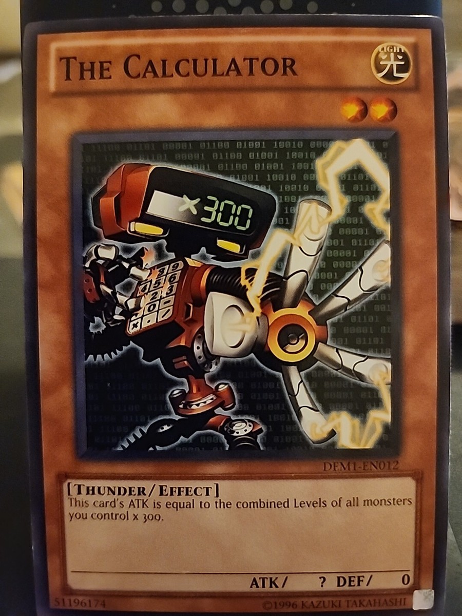 The Calculator - Yugioh Light Monster - Vintage The Calculator - Yugioh Light Monster - Vintage