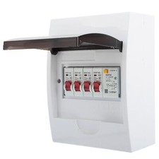 3 Way Fuse Box for 63A 30mA RCD+3MCB(6A+16A+32A) Power Supply Consumer Unit 230/