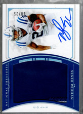 B4267- 2018 National Treasures Colossal Material Signatures #17 Nyheim Hines /25