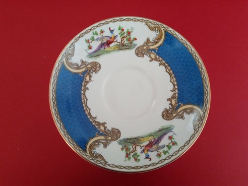 Vintage Myott Staffordshire Chelsea Bird Blue Cup and Saucer RARE - Picture 7 of 8