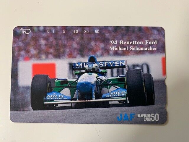 Michael Schumacher Japanese Telephone Card Benetton Ford F1&#039;94 Championship Car