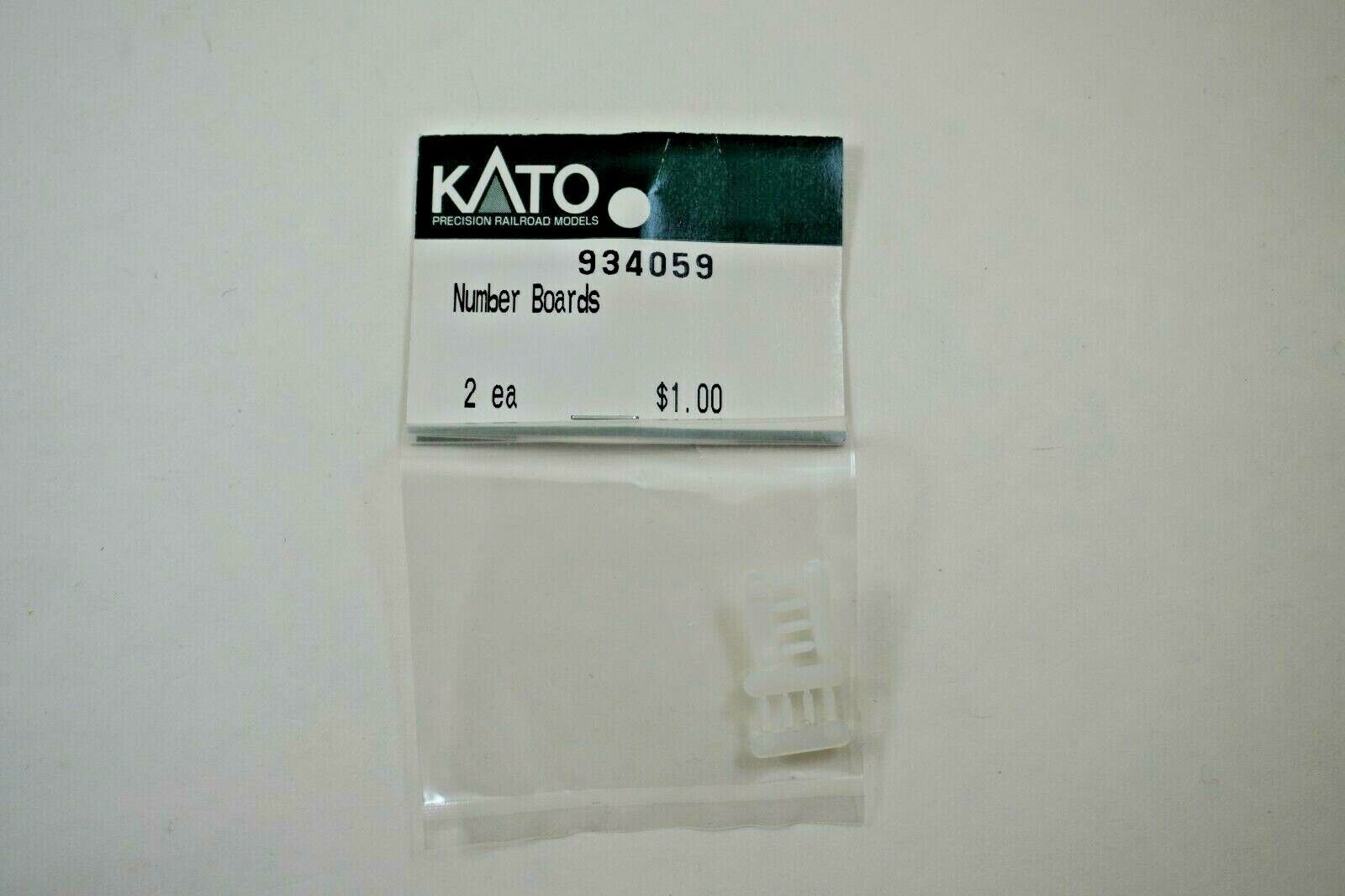 NOS Kato (2) NUMBER BOARDS N Scale Accessory - 934059